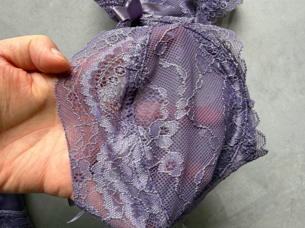 Intricate floral nylon lace pattern